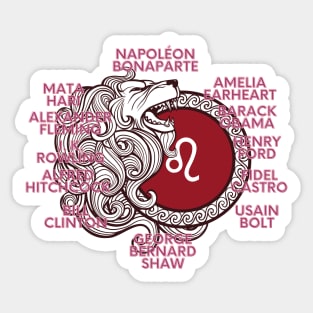 Leo Zodiac Sign Test Sticker